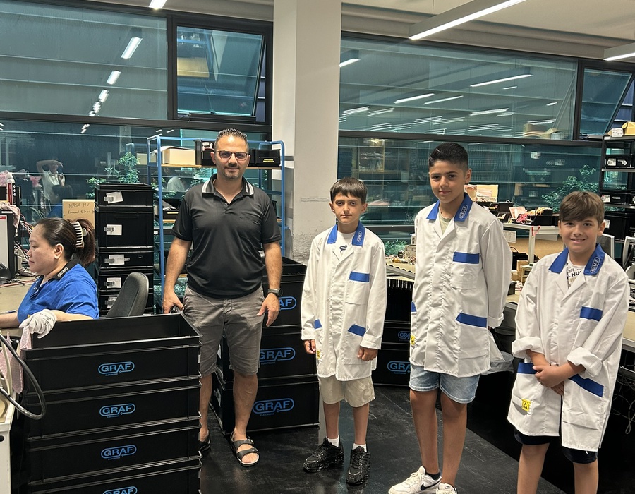 „Ich geh mit“-Tag bei Graf Elektronik – Nachwuchs auf Entdeckungstour! 👨‍👩‍👧‍👦