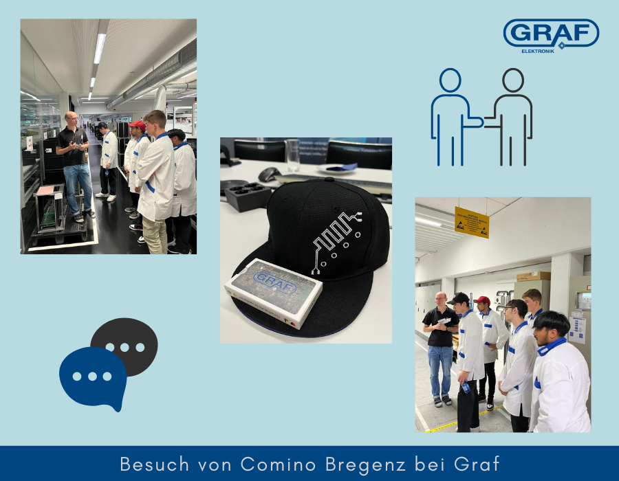 Vorbereitungsphase zur überbetrieblichen Lehrausbildung - Besuch Comino Bregenz bei GRAF