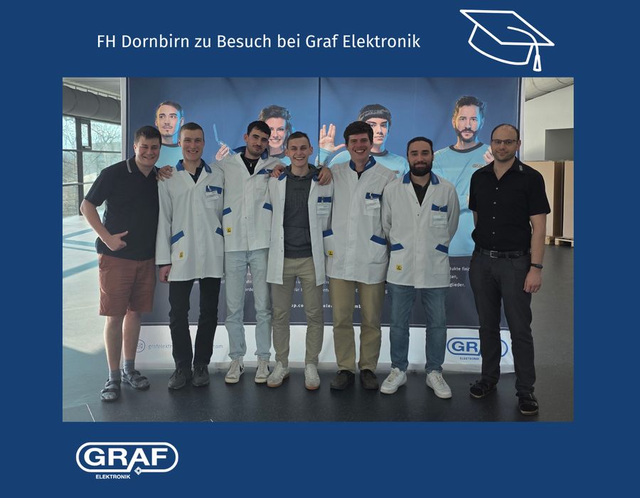 FH-Dornbirn-Studenten besuchen Graf Elektronik! 🎓