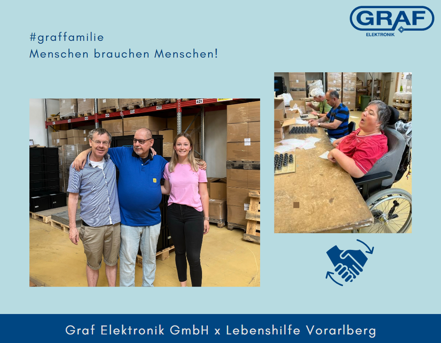 Zusammenarbeit Graf Elektronik x Lebenshilfe Vorarlberg (LHV)